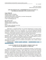 Lipsa de publicitate a urmăririi penale și accesul la materialele dosarului în această etapă